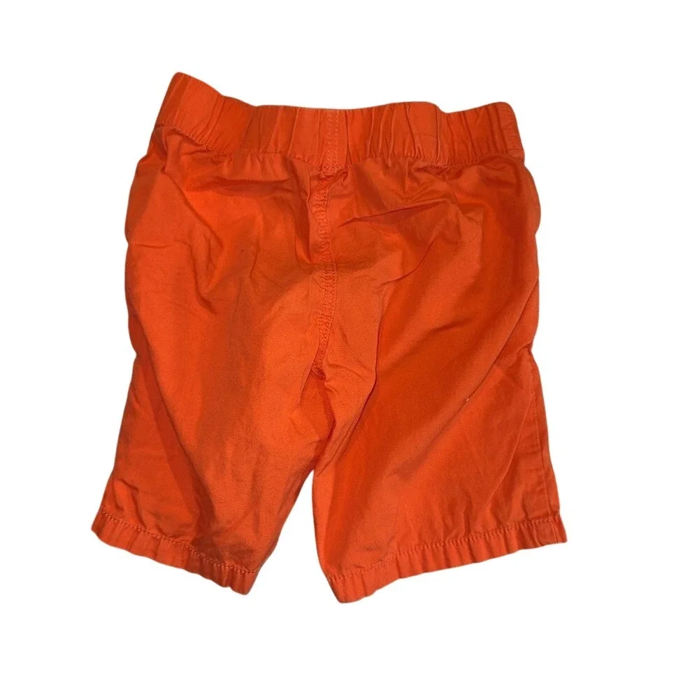 HM Boys Vibrant Orange Athletic Shorts Kids Size 4T Elastic Waist Drawstring‎
